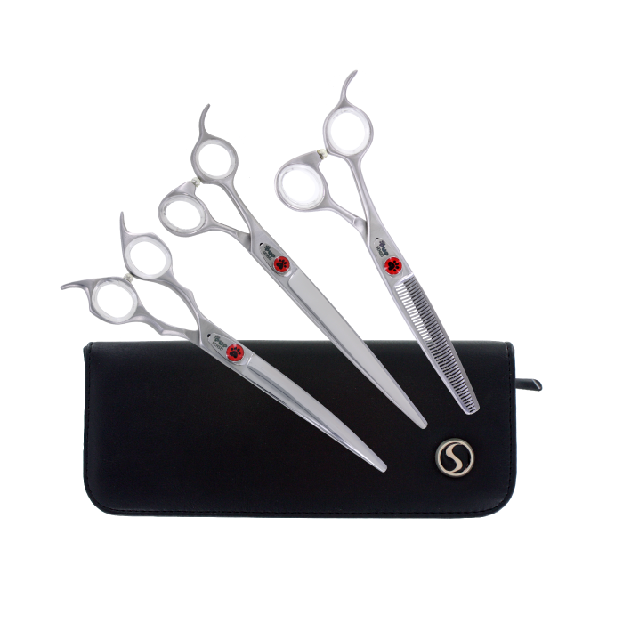 Left handed grooming clearance shears